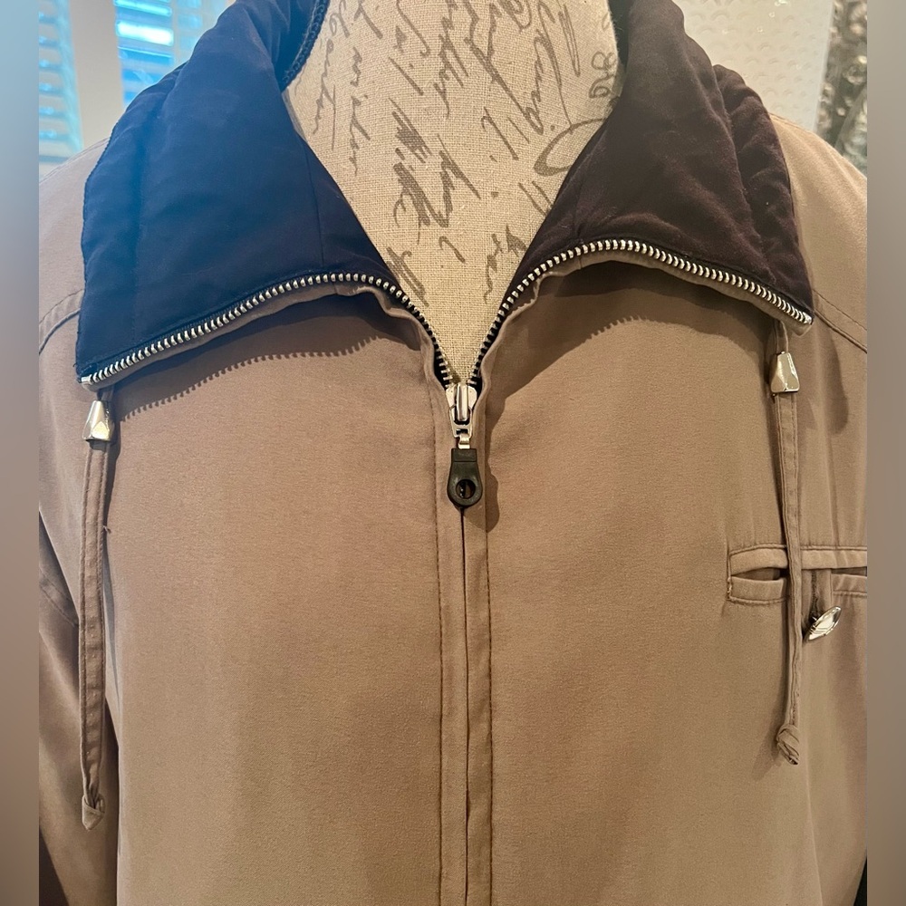 Fleet Street Two-Tone Women’s XL Brown Black Jacket Vintage 80’s - Picture 4 of 13